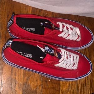 Roberto Cavalli Sport red sneakers